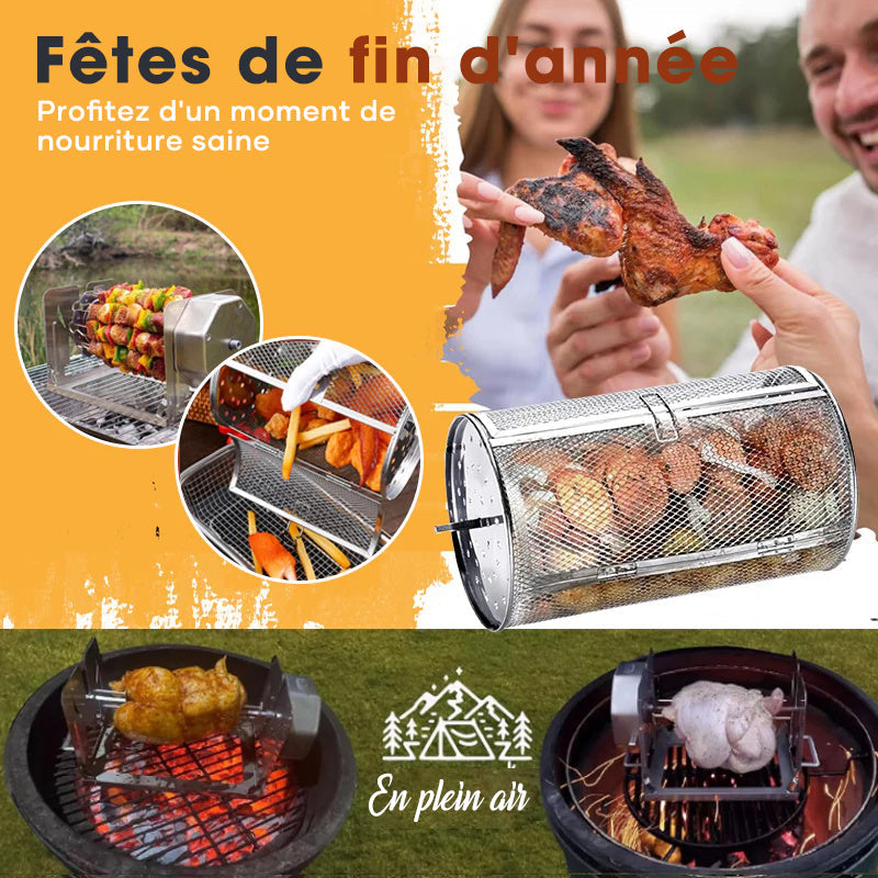 Grille rotative en acier inoxydable