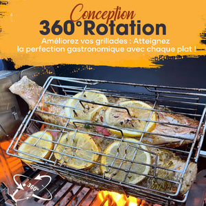 Grille rotative en acier inoxydable