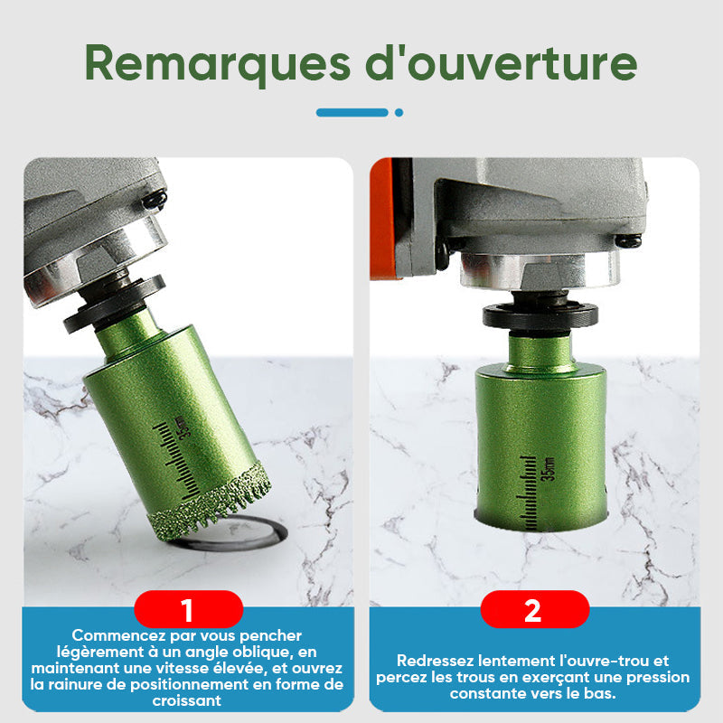 Ouvre-trou pour perceuse