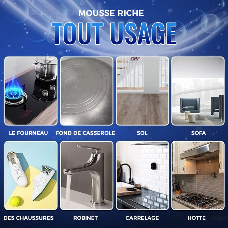 🔥Nettoyant Moussant Pour Taches D'huile Lourde