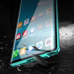 Étui de téléphone trempé magnétique pour Samsung