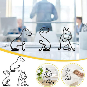 Chien Art Minimaliste Sculpture