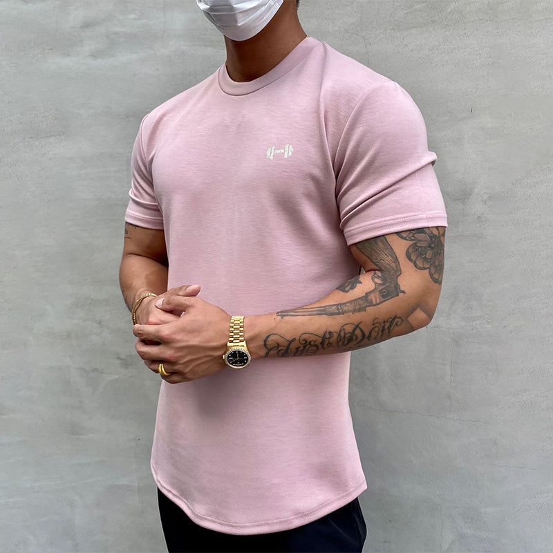 T-shirt de sport extensible en coton