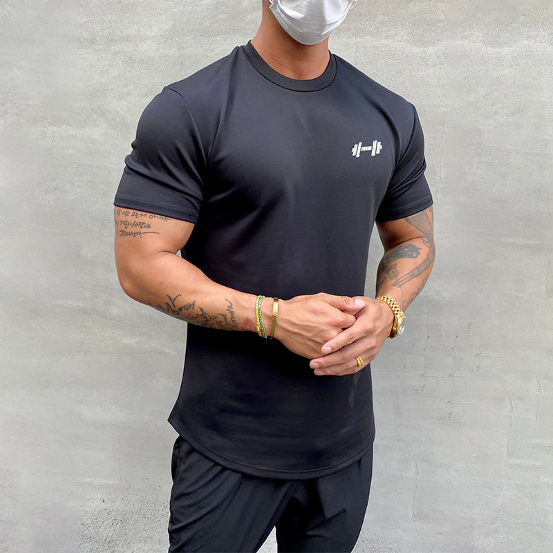 T-shirt de sport extensible en coton