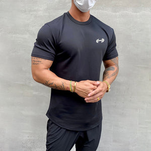 T-shirt de sport extensible en coton