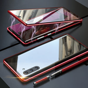 Étui de téléphone trempé magnétique pour Samsung