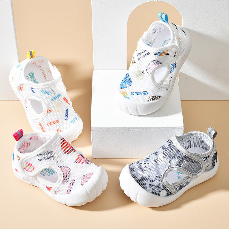 Chaussures en filet antidérapantes pour bébés