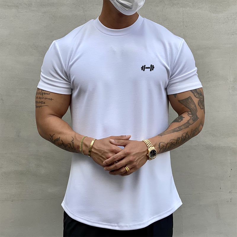 T-shirt de sport extensible en coton