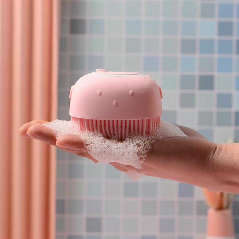 Brosse de Massage de Bain en Silicone Souple