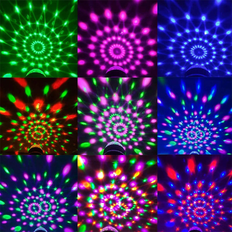 Ampoule Rotative Colorée Boule Disco LED