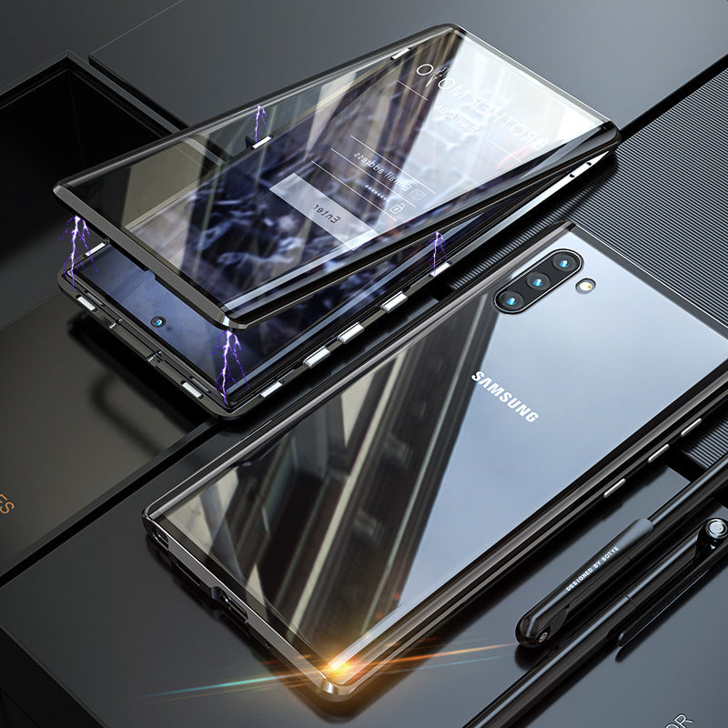 Étui de téléphone trempé magnétique pour Samsung