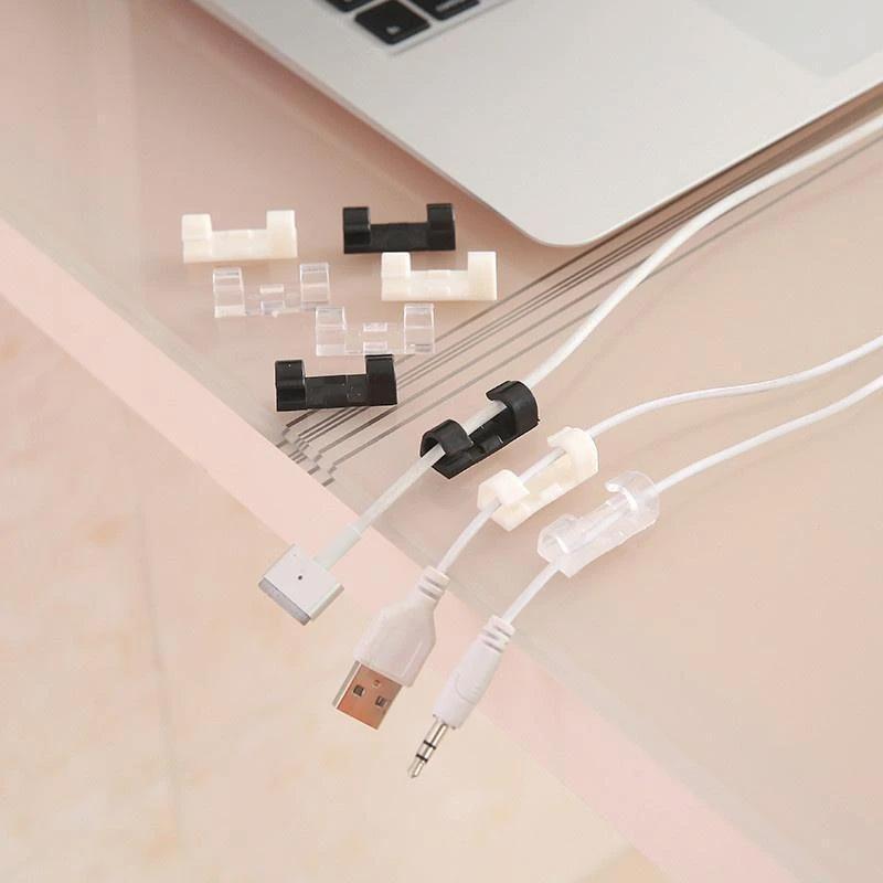 Auto-adhésif Fil/Câble Clips en Plastique - ciaovie