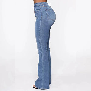 Ciaovie ™ Jean Délavé à Taille Haute pour Femmes - ciaovie