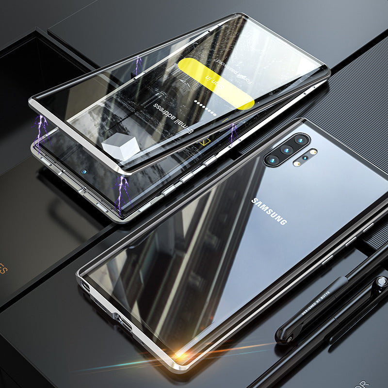 Étui de téléphone trempé magnétique pour Samsung
