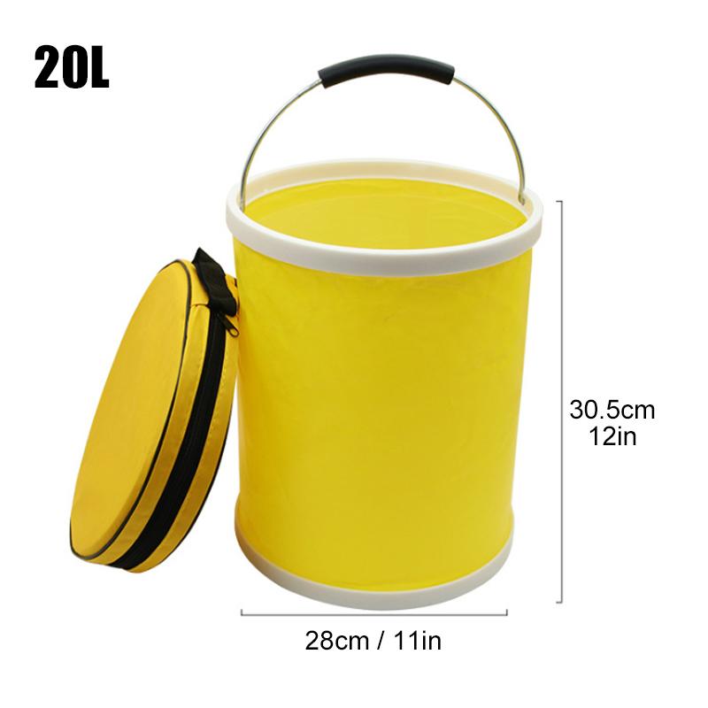 Seau Pliable Portable pour La Pêche en Plein Air - ciaovie