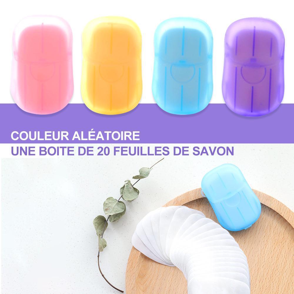 Feuilles de Savon Portable (5 Boîtes) - ciaovie