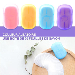 Feuilles de Savon Portable (5 Boîtes) - ciaovie