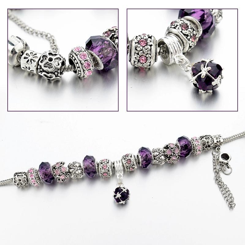 Bracelet Pierres de Naissance Cristal Améthyste