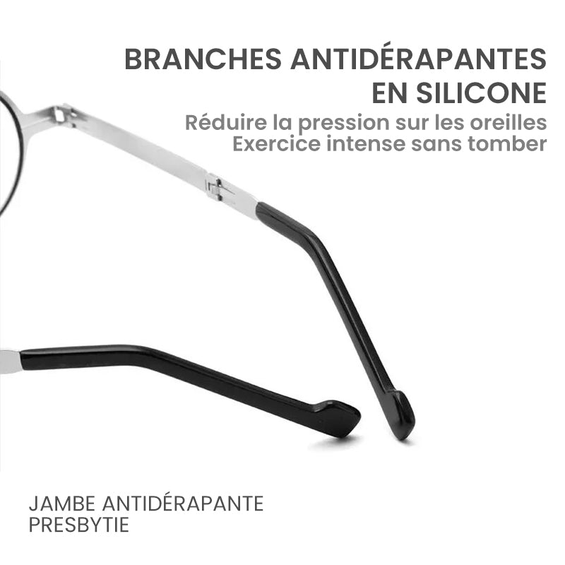 Lunettes de Lecture Pliables Anti-Lumière Bleue en Titane