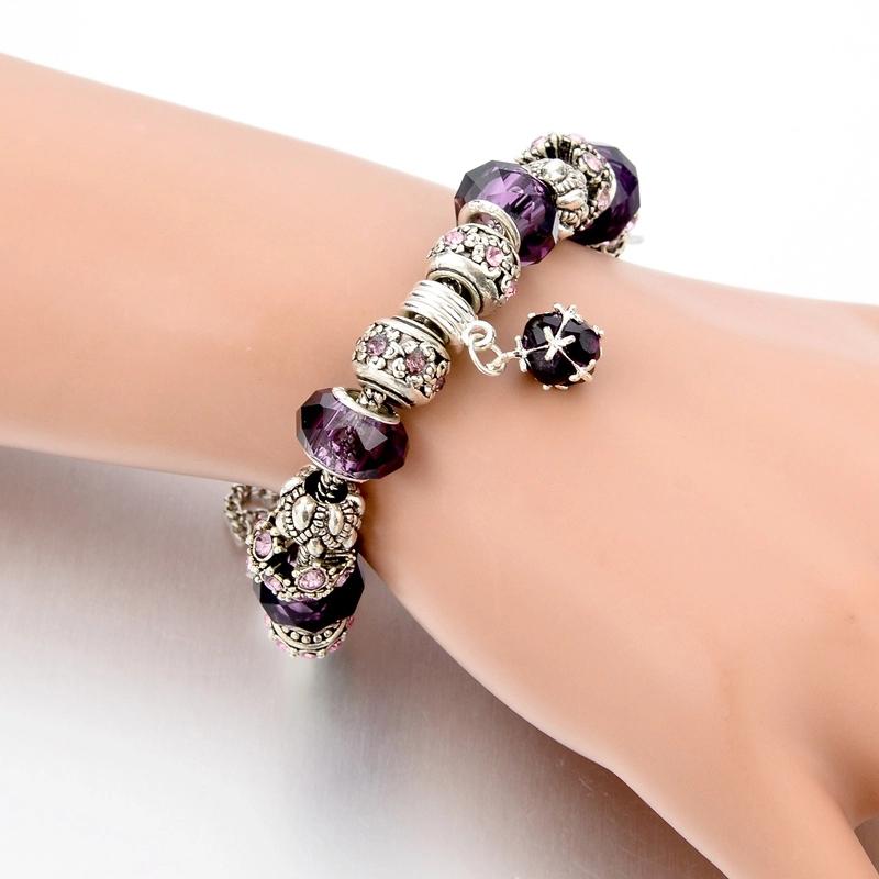 Bracelet Pierres de Naissance Cristal Améthyste