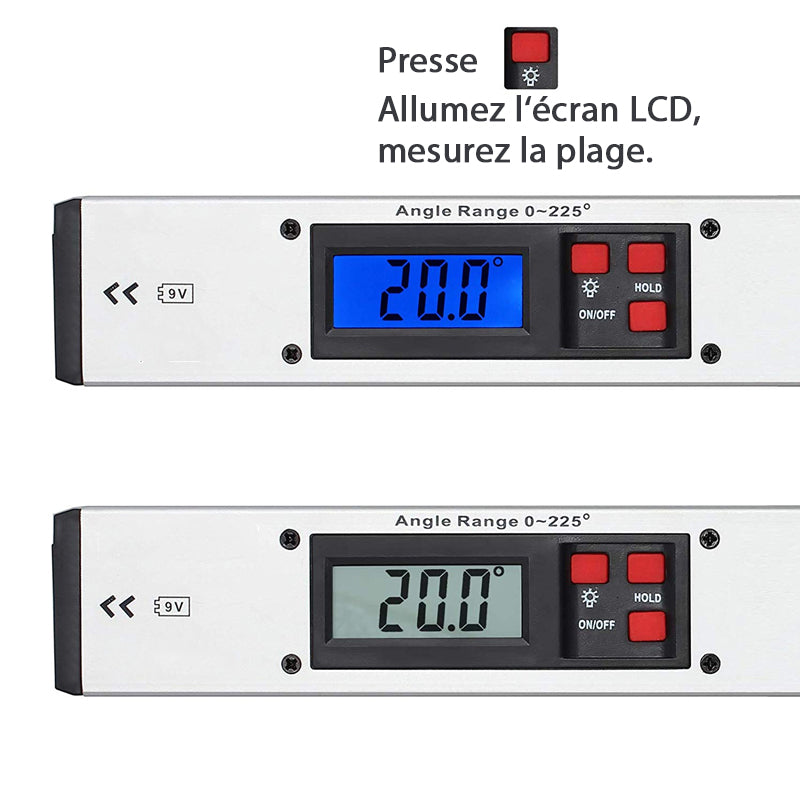 Mesureur D'angle avec Écran LCD Numérique - ciaovie