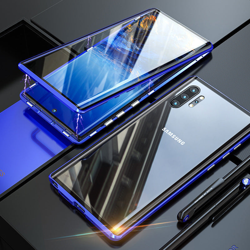 Étui de téléphone trempé magnétique pour Samsung