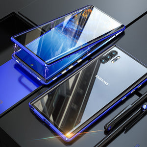 Étui de téléphone trempé magnétique pour Samsung