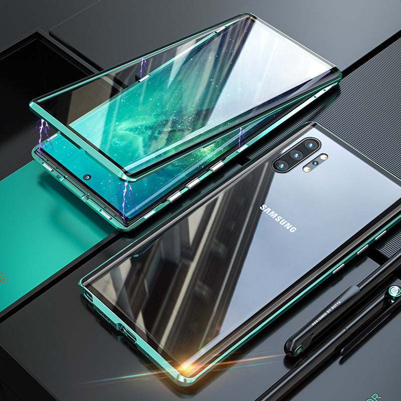 Étui de téléphone trempé magnétique pour Samsung