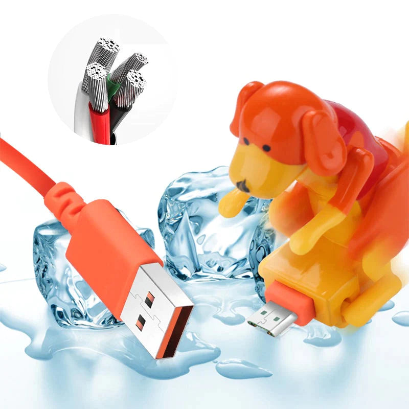 🔥Câble de Charge Rapide Chien à Bosse Drôle🔥