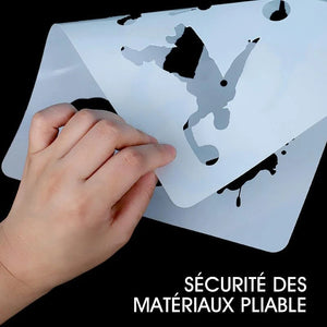 Modèles d'Art de Pochoir Dessiner rapide (12 Feuilles / Ensemble)