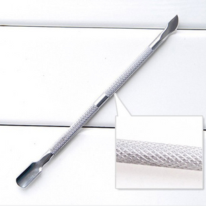 Bi-tête Poussoir à Cuticules en Acier Inoxydable