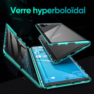 Étui de téléphone trempé magnétique pour Samsung