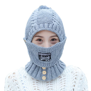 Bonnet écharpe masque 2 en 1