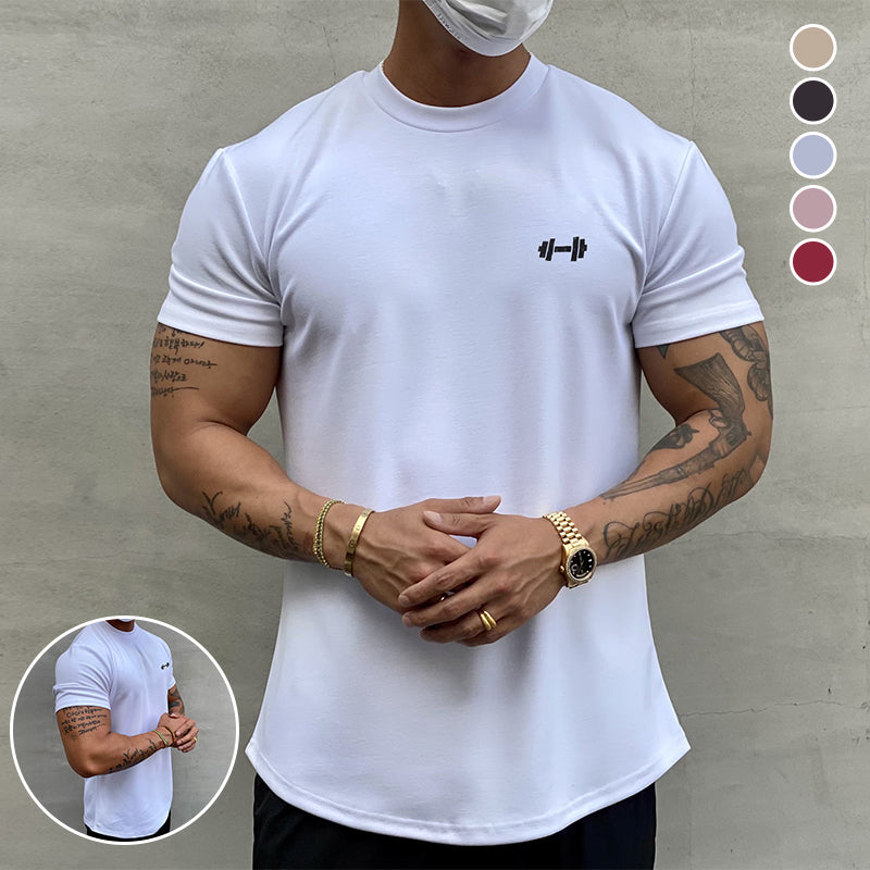 T-shirt de sport extensible en coton